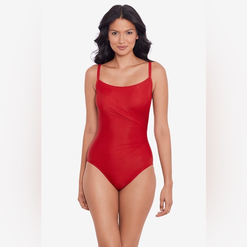 Miraclesuit STARR red one piece Swimsuit B2727